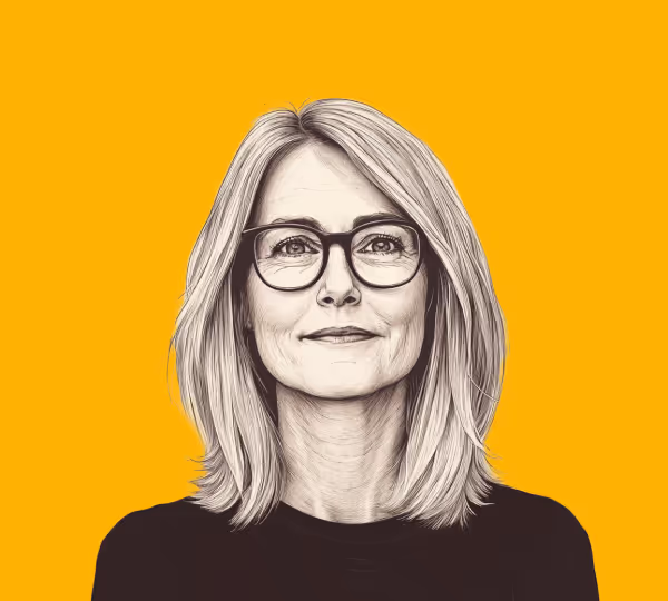 A woman with glasses